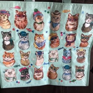 New Resuable Tote Bag- Large/cats